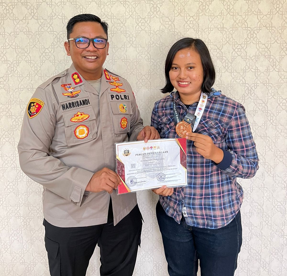Wuih Keren Polwan Cantik asal Polres Lubuklinggau Sabet Medali Perunggu di Pencak Silat Piala KSAD 1
