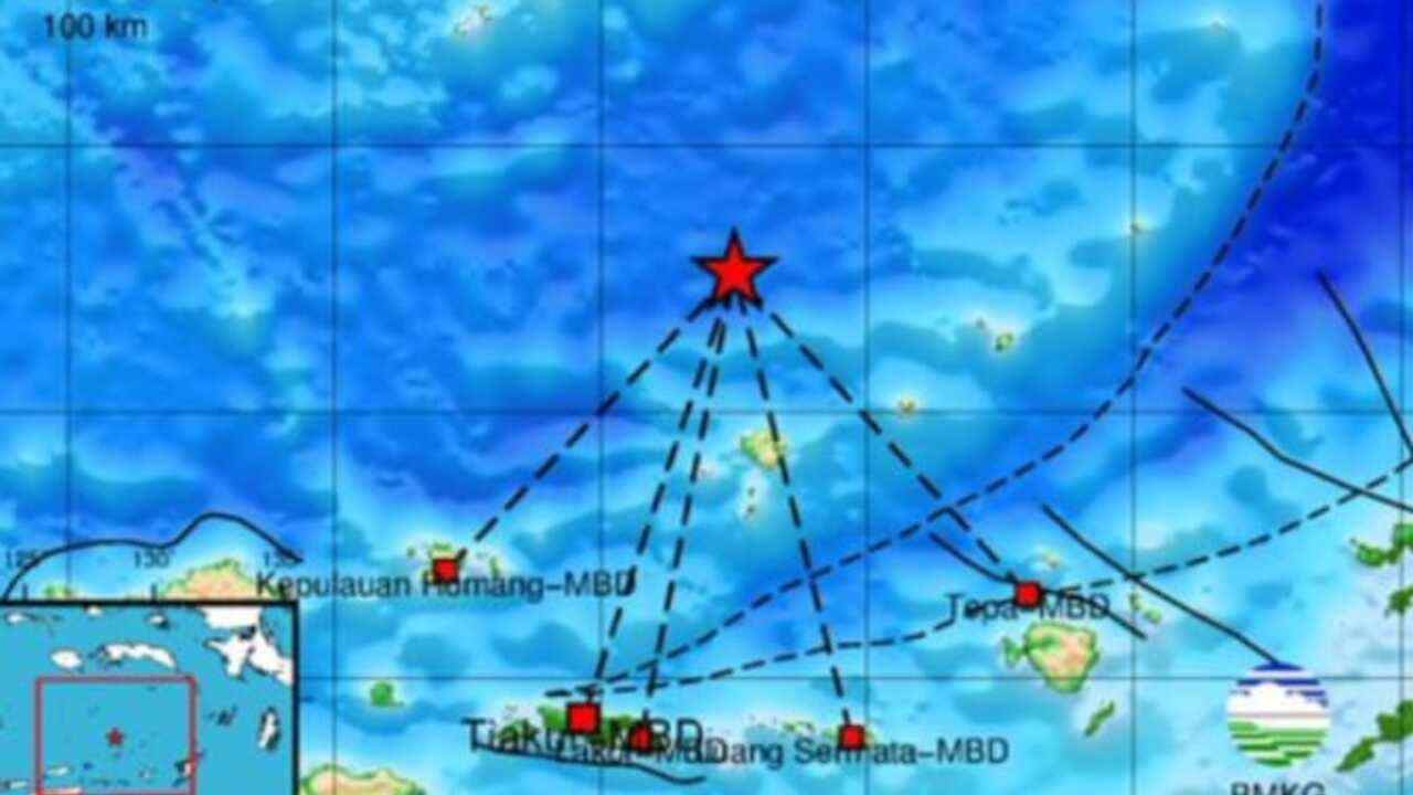 Pagi Ini Gempa 4.9  Magnitudo Terjadi di Maluku Barat Daya, Cek Update Pusat Gempa Regional IX Ambon