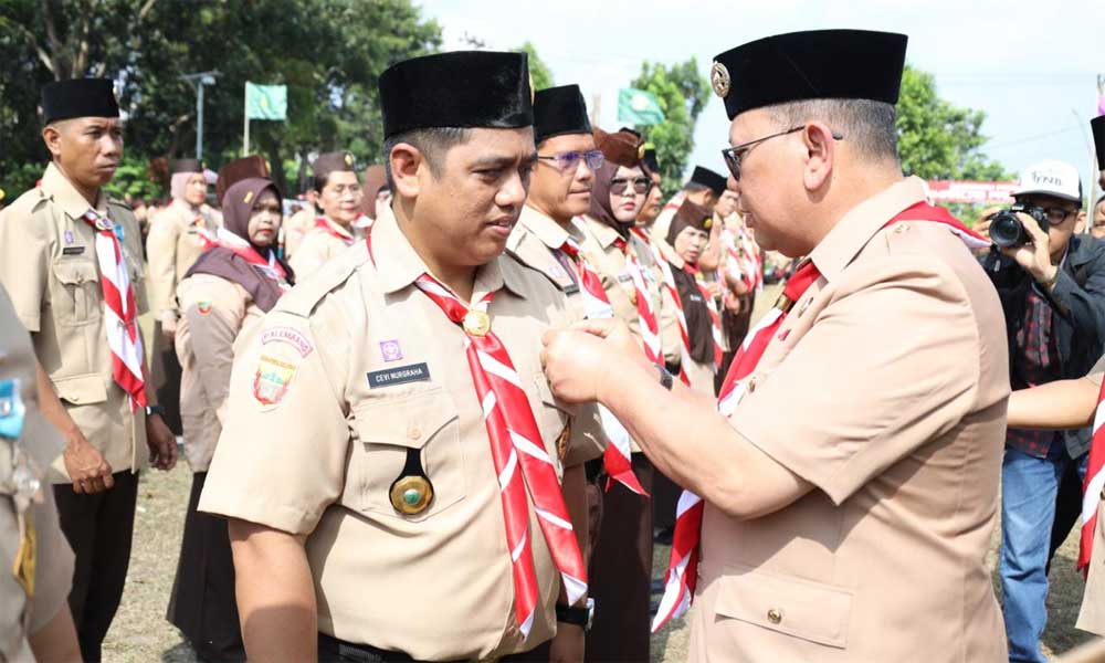 Peringati HUT Pramuka, Pj Wali Kota Palembang Ajak Generasi Muda Berjiwa Patriot