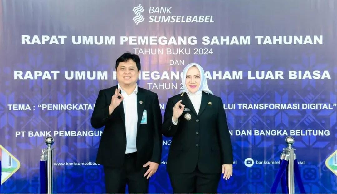 Bupati Musi Rawas Hj Ratna Machmud Hadiri RUPS Bank Sumsel Babel