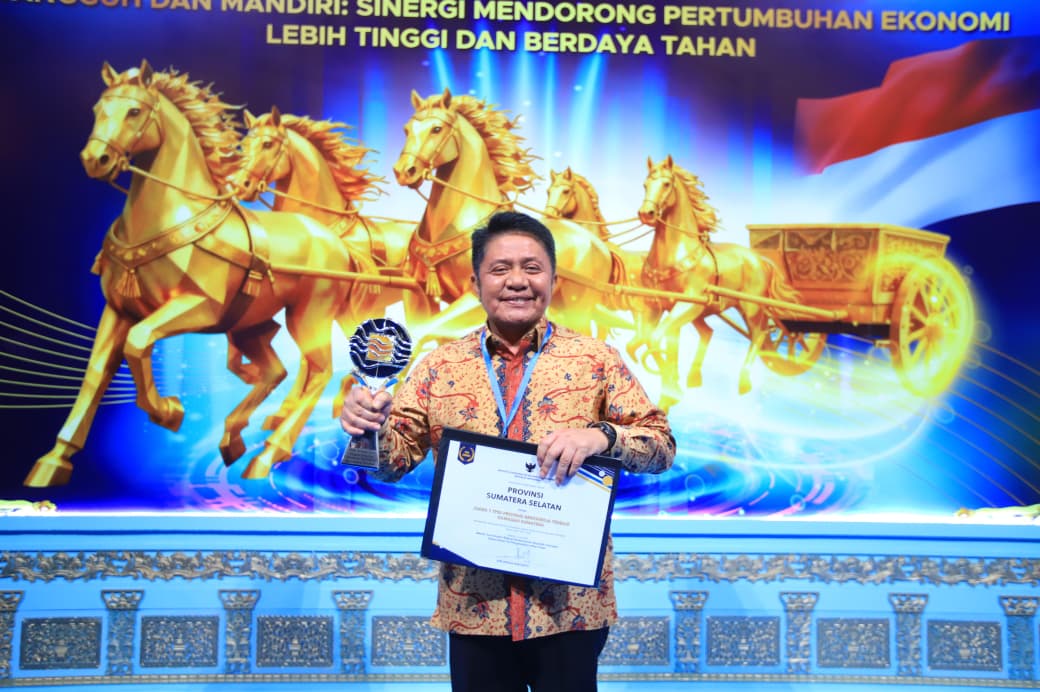 2 Penghargaan Nasional Kukuhkan Sumsel sebagai Provinsi Tangguh Tekan Inflasi dan Percepat Transformasi Digita