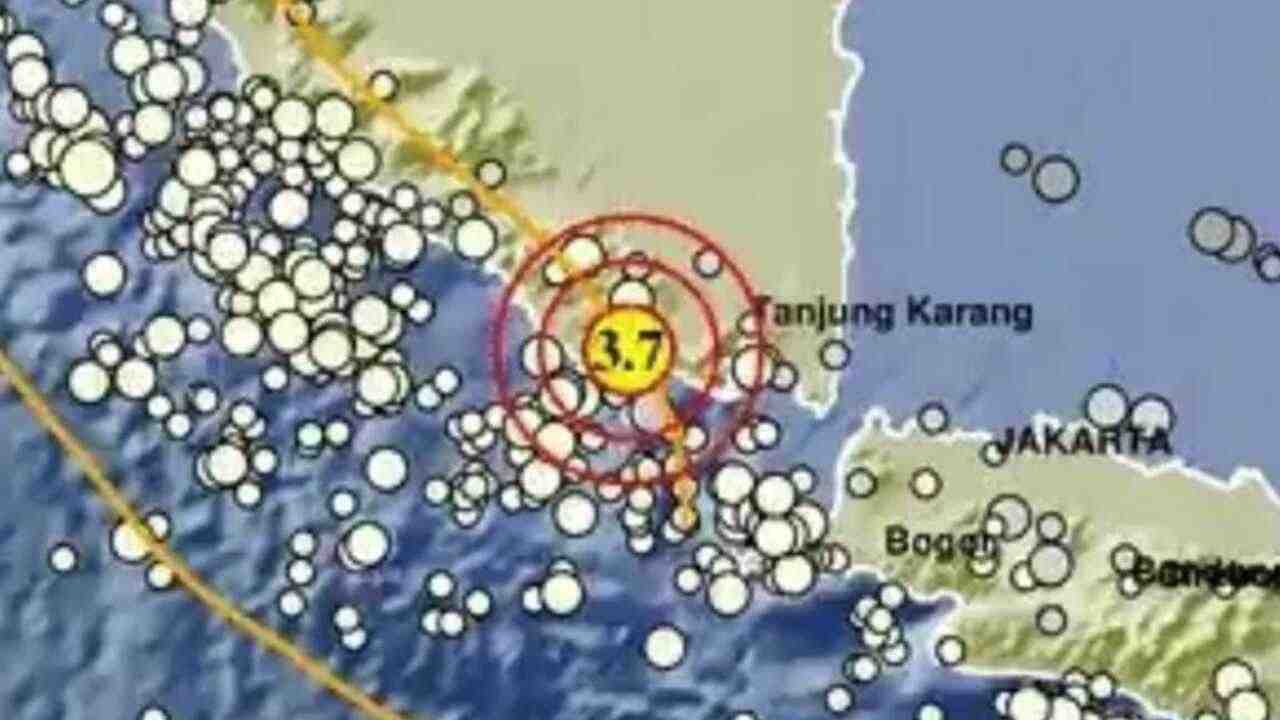 Gempa Magnitudo 3,7 Baru Saja Guncang Tanggamus Lampung, BMKG: Kedalamannya 10 km