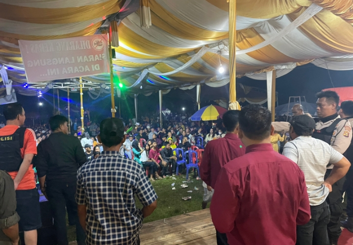 Polisi Langsung Bubarkan Pesta OT yang Putar Musik Remix di Payuputat