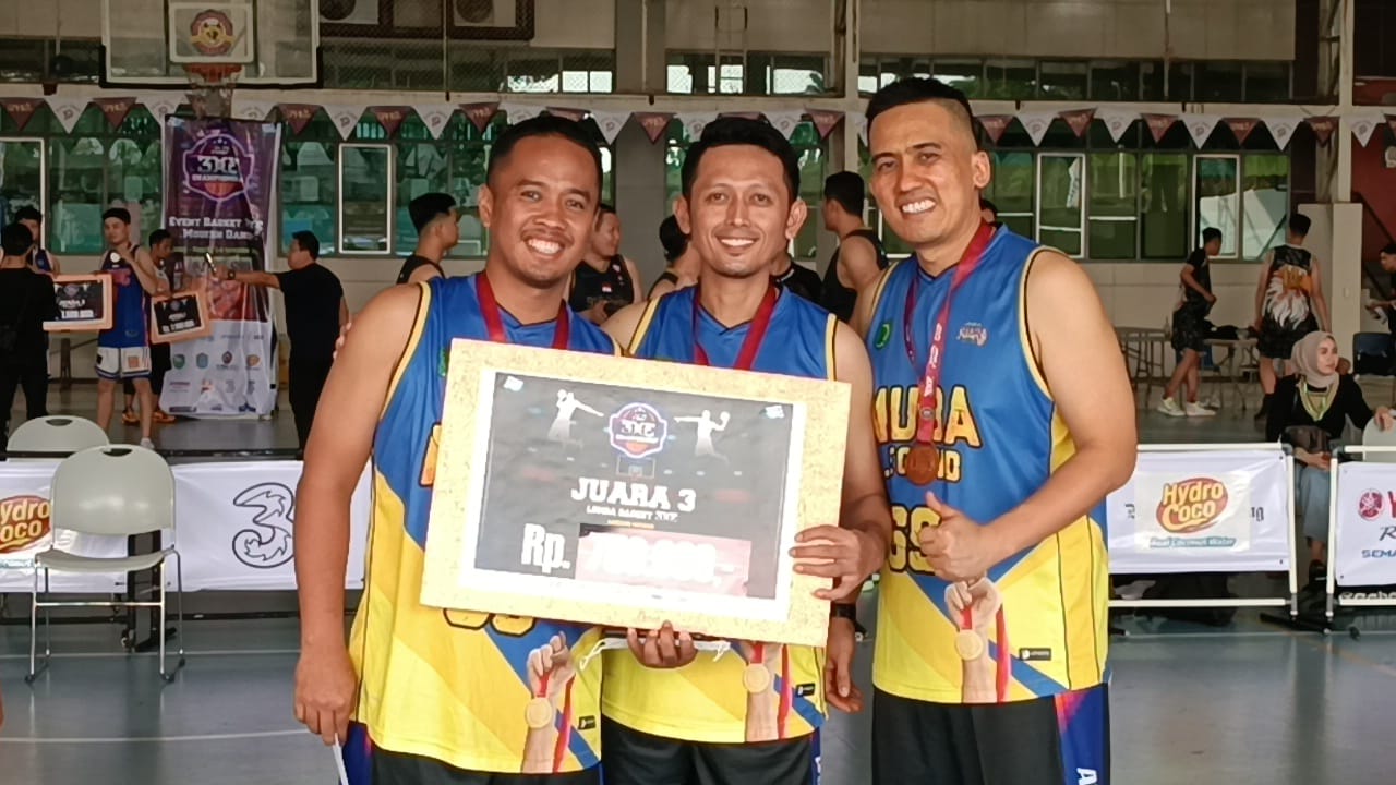  Ikuti Pal TV Turnament 3x3 Basketball Championship, Pemkab Muba Juara 3