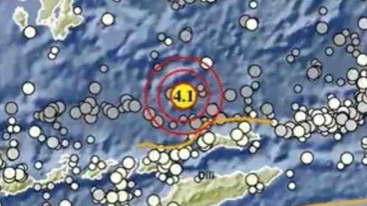 Update BMKG, Gempa Magnitudo 4.1 Guncang Alor NTT, Disini Pusat Episentrumnya