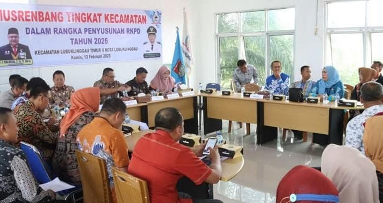 Sekda H Trisko Defriyansa Buka Musrenbang Tingkat Kecamatan Lubuk Linggau Timur II