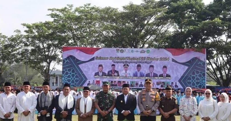 Upacara Peringatan Hari Santri Nasional Tahun 2024 di Kota Lubuklinggau Berlangsung Khidmat