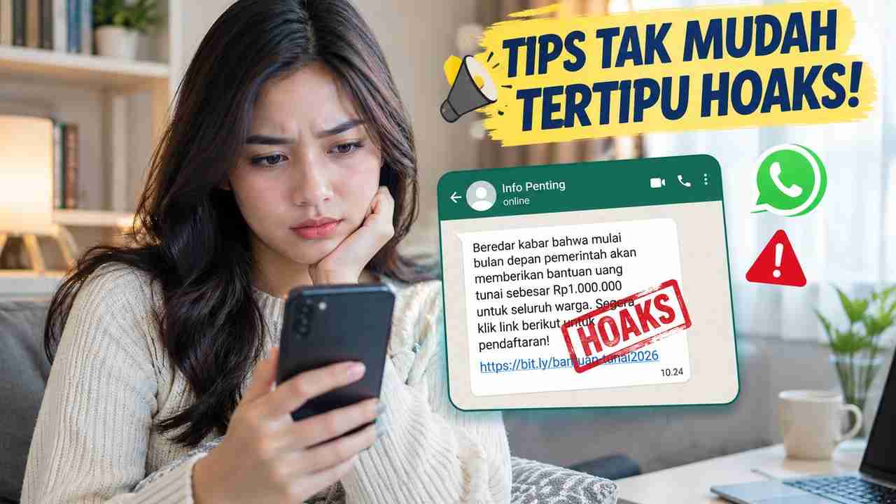 6 Trik Agar Tidak Mudah Tertipu Hoaks di Internet, Nomor 5 Sering Diabaikan!
