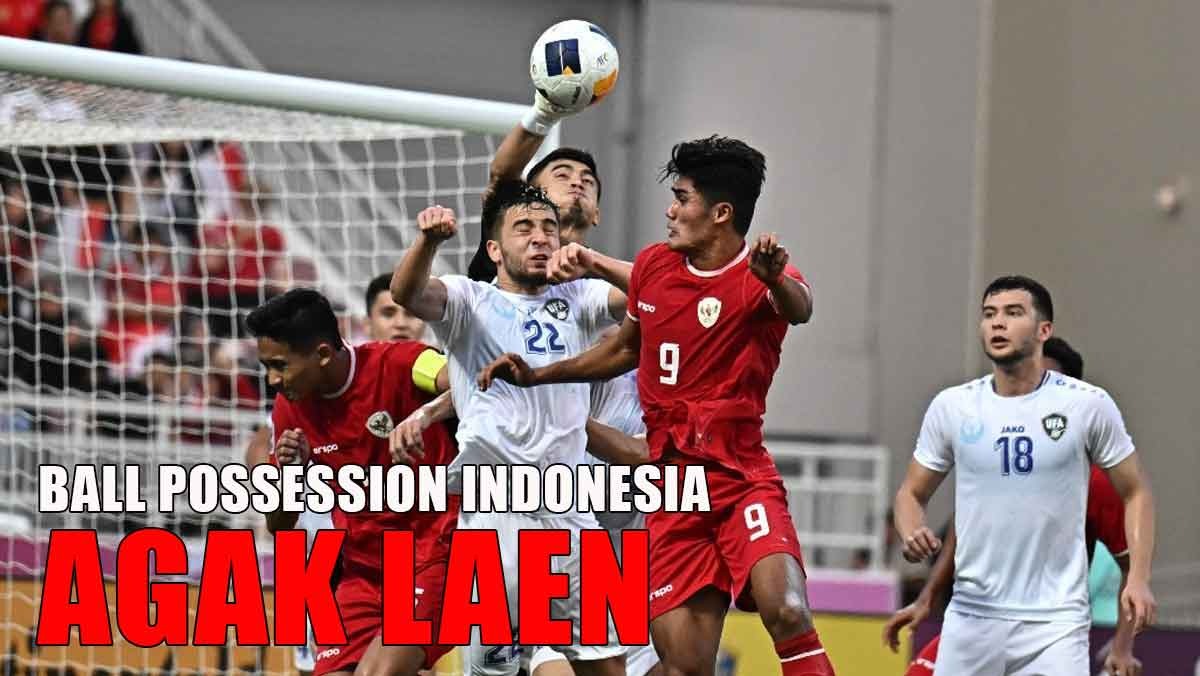 Agak Laen! Ini Rangkuman Ball Possession Timnas Indonesia Selama Piala Asia U-23 2024 Hingga Semifinal