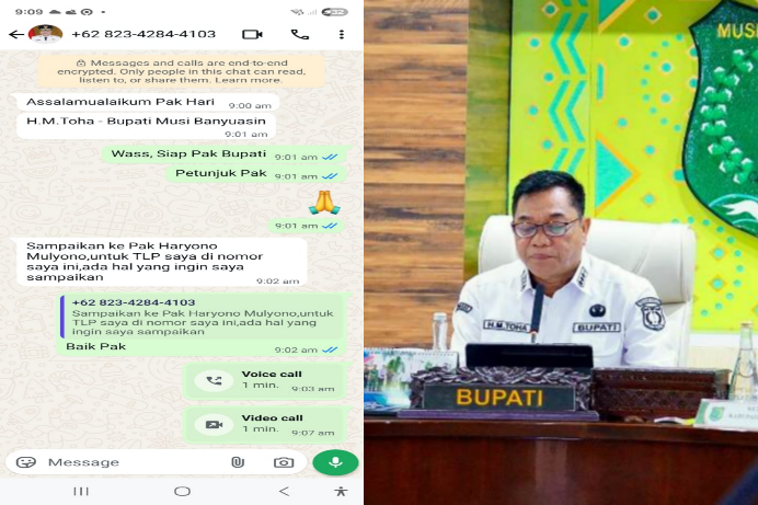 Waspada! Aksi Penipuan Catut Nama Bupati dan Wakil Bupati Muba Marak Terjadi