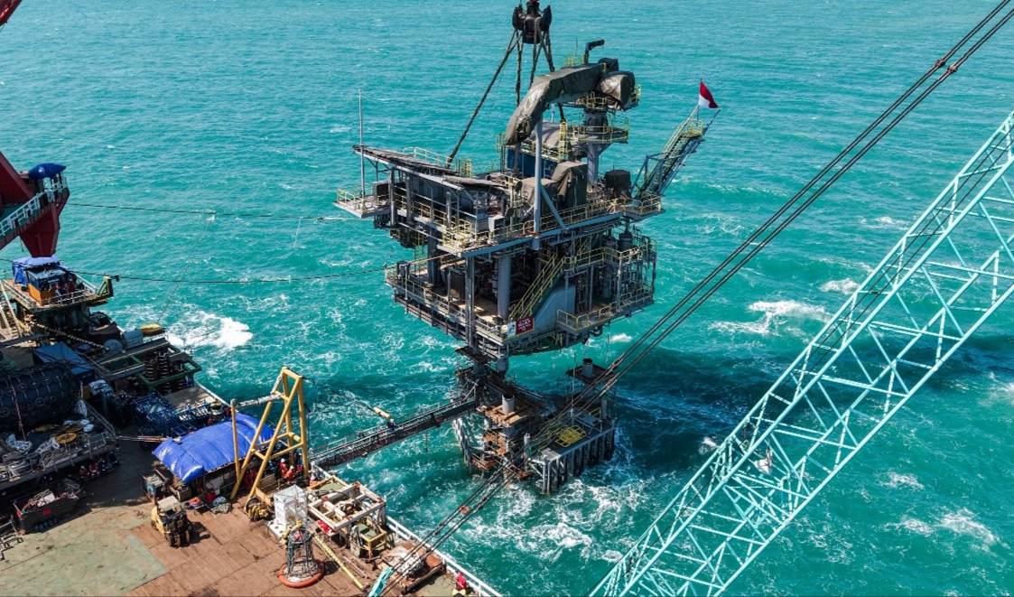 Anjungan OOA PHE ONWJ Resmi Berdiri di Laut Utara Jawa Barat