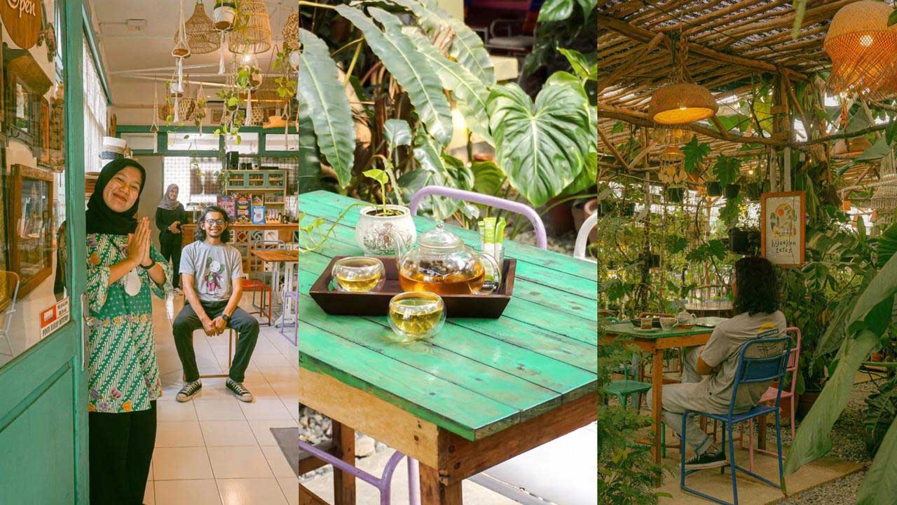 Kedai Teh Vintage di Palembang Ini Bisa Beli Tanaman Hias Sekaligus 'Ngeteh' Cantik