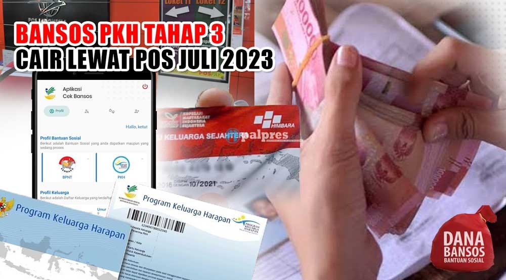 KPM Berbahagia, Bansos PKH Tahap 3 Cair Lewat Pos Juli 2023, Segini Jumlahnya 