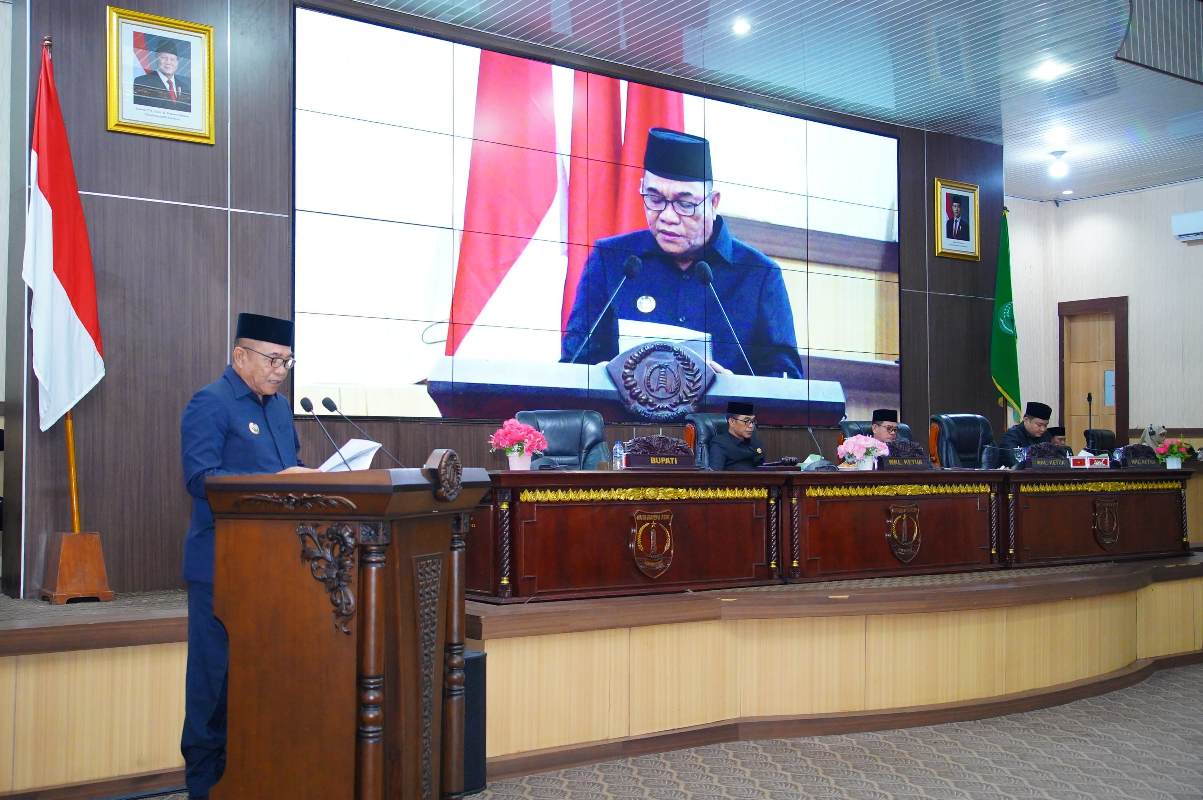 Bupati Muba H M Toha Tohet Sampaikan R-APBDP Tahun Anggaran 2025