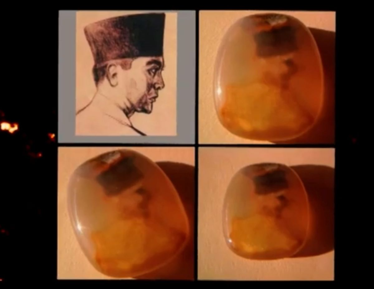 Ini Batu Akik Gambar Presiden Soekarno, Mau Tahu gak? yuk Lihat Faktanya