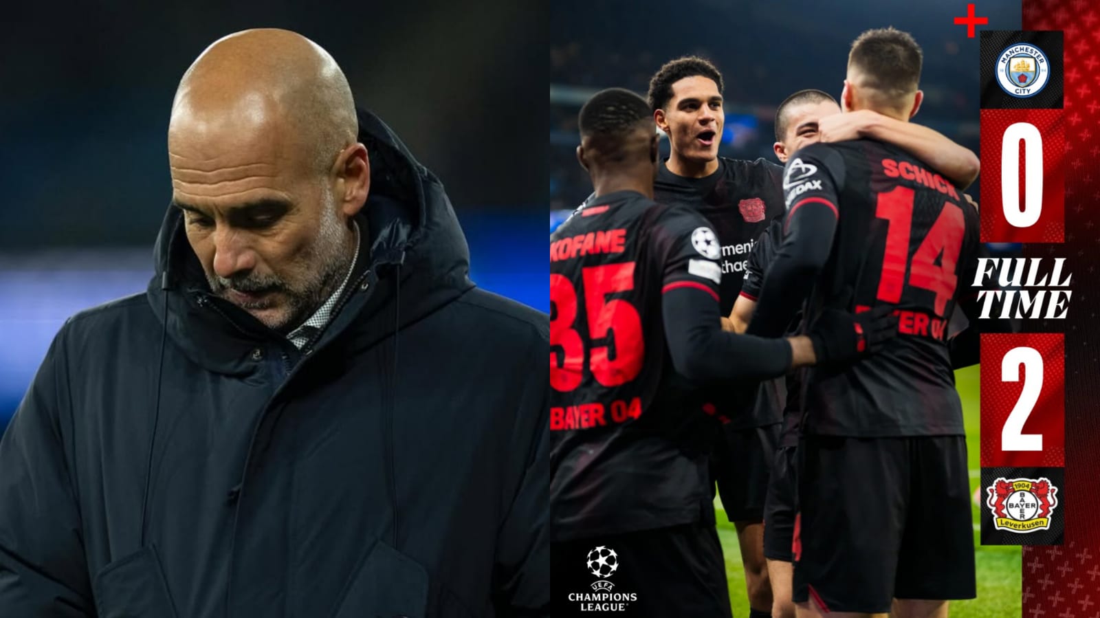 Rotasi Guardiola Dibayar Mahal dengan Kekalahan Manchester City 0-2 dari Bayer Leverkusen di Etihad