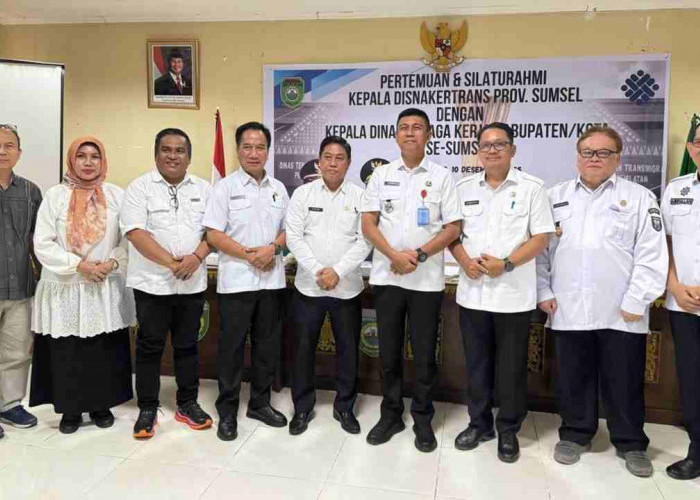 Kepala Disnakertrans Sumsel Kumpulkan Kadisnakertrans Se-Sumsel, Bahas Poin Penting Ini