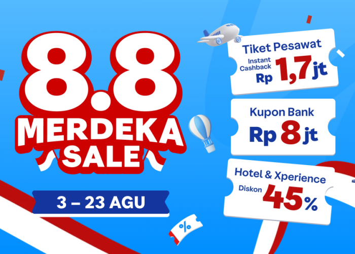 Sambut Long Weekend: Dapatkan Cashback Tiket Pesawat Hingga Rp1,7 Juta Eksklusif di Traveloka!