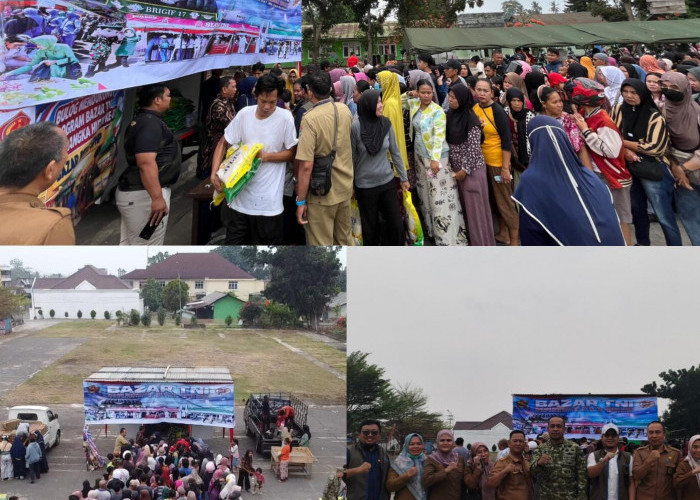 Pemkot, Kodim 0406/Lubuklinggau dan Bulog Gelar Pasar Murah