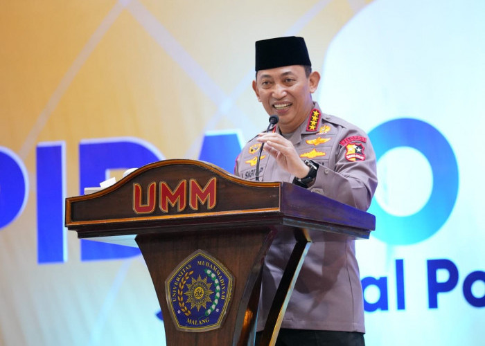 Kapolri Tekankan Pentingnya Jaga Persatuan-Kesatuan Bangsa Dihadapan Angkatan Muda Muhammadiyah 