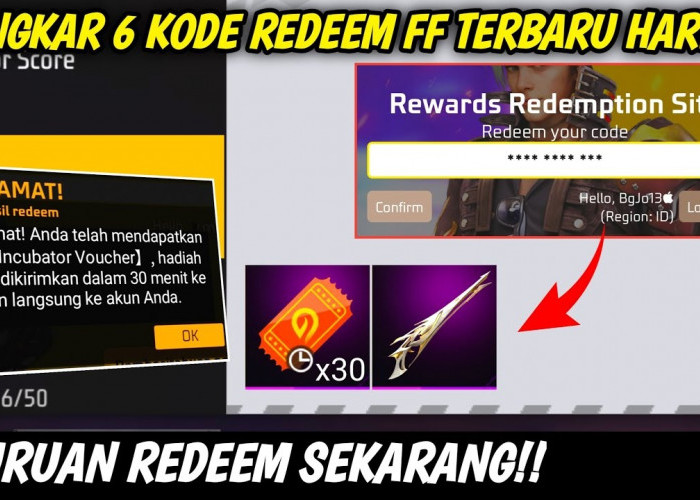 Klaim Sekarang! Kode Redeem FF Terbaru Hari Ini, Skin Eksklusif dan Diamond Gratis yang Masih Aktif 