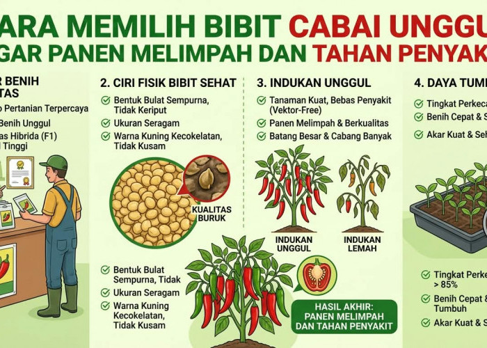 Salah Pilih Bibit Rugi Satu Musim: 7 Cara Mudah Kenali Ciri-Ciri Benih Cabai Unggul Agar Panen Melimpah