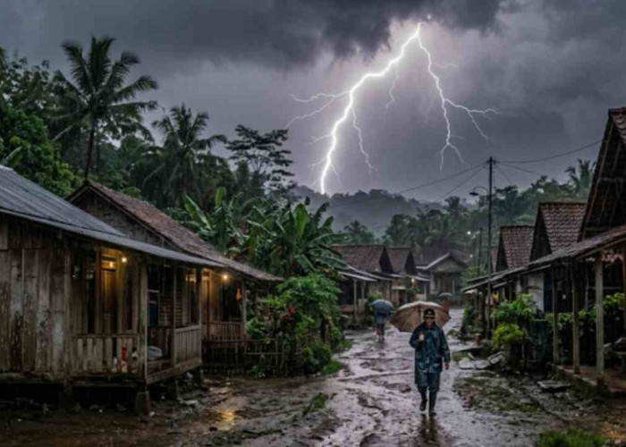 Prakiraan Cuaca Sumsel Hari Ini, Hujan Petir di Palembang dan Muara Enim, Udara Kabur di OKI