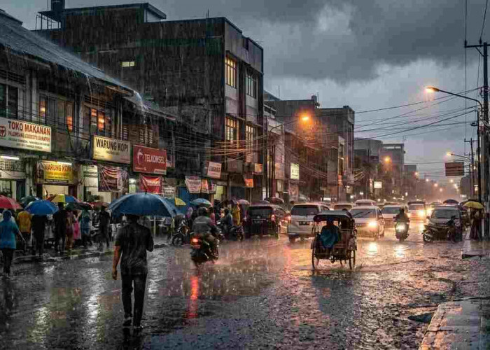 Cuaca Tak Stabil di Sumsel, Hujan dan Udara Kabur Berpotensi Terjadi Hari Ini