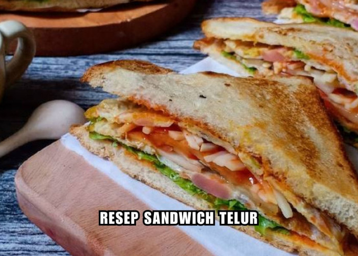 Menu Sarapan Praktis, Sandwich Telur Mayo Super Gampang, Lezat Enak dan Penuh Gizi