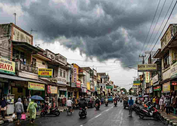 Prakiraan Cuaca Sumsel Hari Ini: Hujan Ringan Dominan, Palembang Berawan, Empat Lawang Waspada Petir