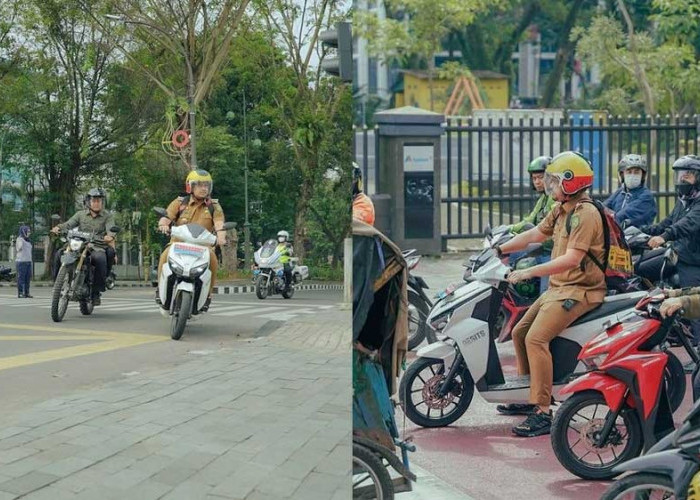 Contoh Pejabat Sederhana, Bobby Nasution Berangkat Kerja Naik Motor Listrik, Dipuji Warganet