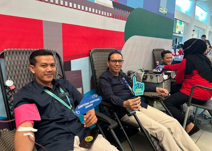 Bandara Internasional SMB II Gelar Donor Darah dalam Rangka HUT ke-2 PT Angkasa Pura Indonesia