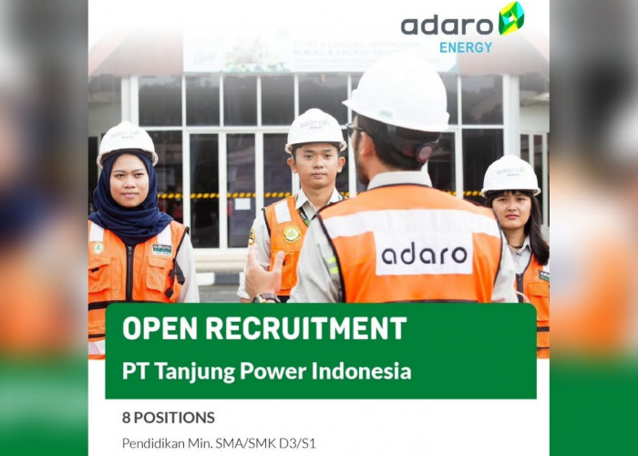Lowongan Kerja 8 Posisi Jabatan dari PT Tanjung Power Indonesia Lokasi Kalimantan Selatan, Tertarik?