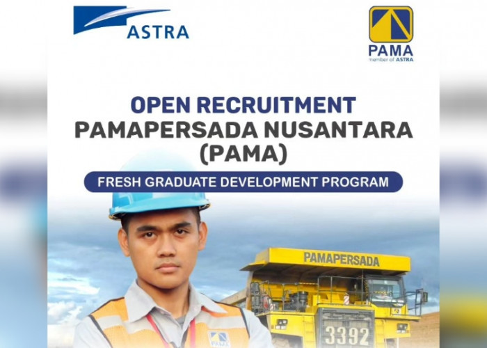 Fresh Graduate! Perusahaan Pertambangan PT Pamapersada Nusantara (PAMA) Buka 5 Lowongan Kerja Ini Jabatannya