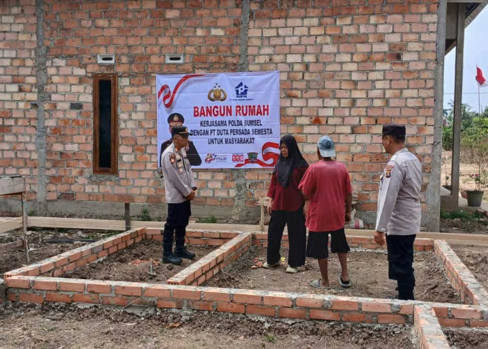 Karo SDM Polda Sumsel Inisiasi Program Bedah Rumah untuk Warga Kurang Mampu di Banyuasin