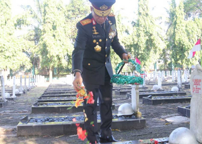 Kapolda Sumsel Hadiri Ziarah Rombongan Peringatan HUT ke-80 TNI