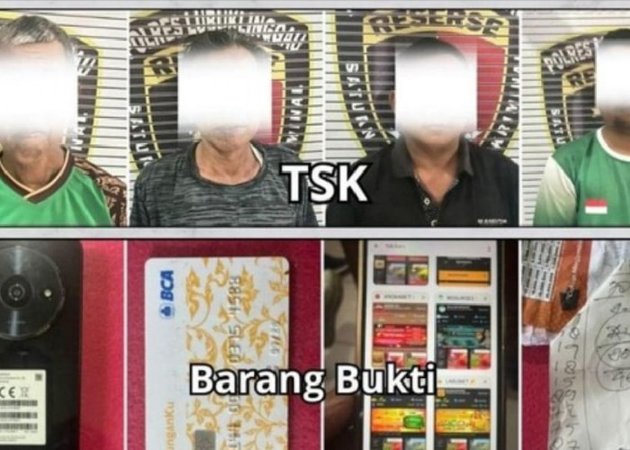 MANTAP! Kena Grebek Saat Judi Online, 4 Pria di Sumsel Kena Ringkus Polisi