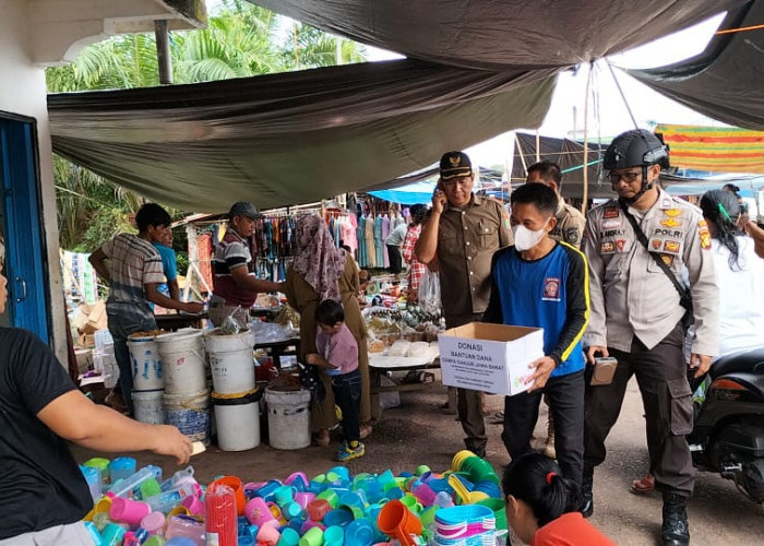 Kompak, Polsek Sanga Desa Bersama Camat Galang Dana Donasi Bagi Korban Gempa Cianjur