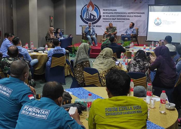 SKK Migas -Medco E&P Lematang Gelar Forum Komunikasi Bersama Pimpinan Kecamatan Gunung Megang dan Rambang Niru