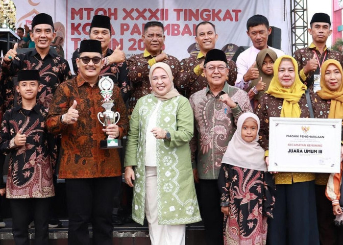 Kecamatan Kemuning Raih Juara Umum Tiga di MTQH Kota Palembang