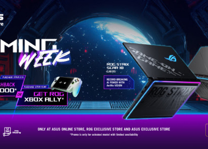 Dompet Tersenyum Lebar, ASUS Gelontorkan Cashback eWallet hingga Rp5 Juta untuk Jajaran Laptop Gaming Impian
