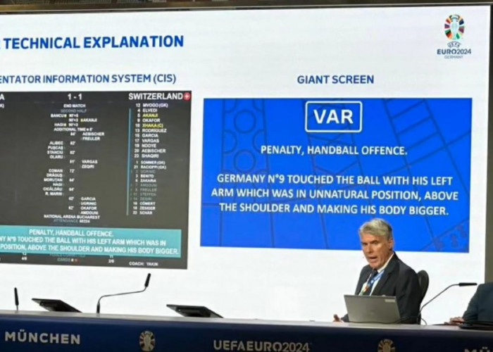 UEFA Mengumumkan Keputusan VAR Euro 2024 Bakal Tampil di Layar Stadion