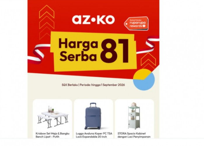 Bikin Nagih! Promo AZKO Harga Serba 81 Hadir, Saatnya Borong Produk Favorit Sebelum Kehabisan!