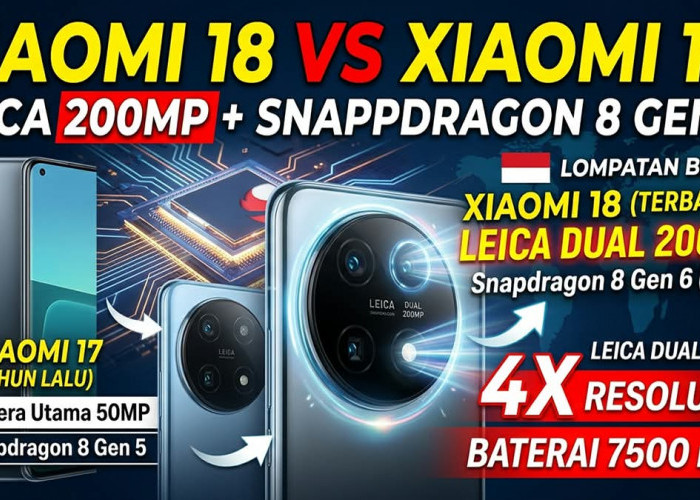 Perbandingan Chipset 2nm & Kamera Utama 200MP: Kupas Tuntas Spesifikasi Lengkap Xiaomi 18 Melawan Pendahulunya