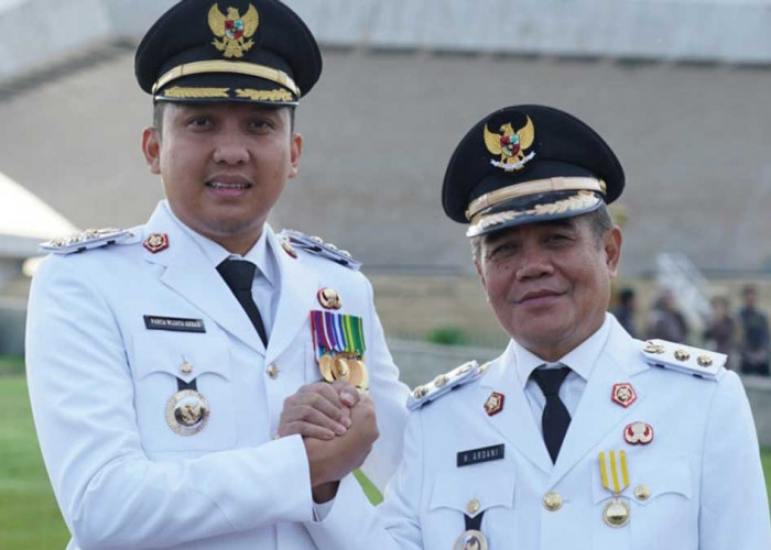 Bupati dan Wakil Bupati Ogan Ilir Dilantik Langsung Prabowo Subianto, Begini Ekspresi Panca