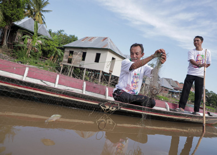 Nelayan Ganjar Rangkul Pelaut Ogan Ilir untuk Jaga Populasi Ikan Air Tawar
