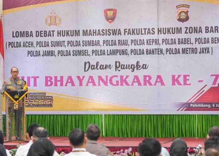 Puluhan Mahasiswa Fakultas Hukum dari 12 Polda di Wilayah Barat Ikuti Lomba Debat Hukum HUT Bhayangkara Polri 