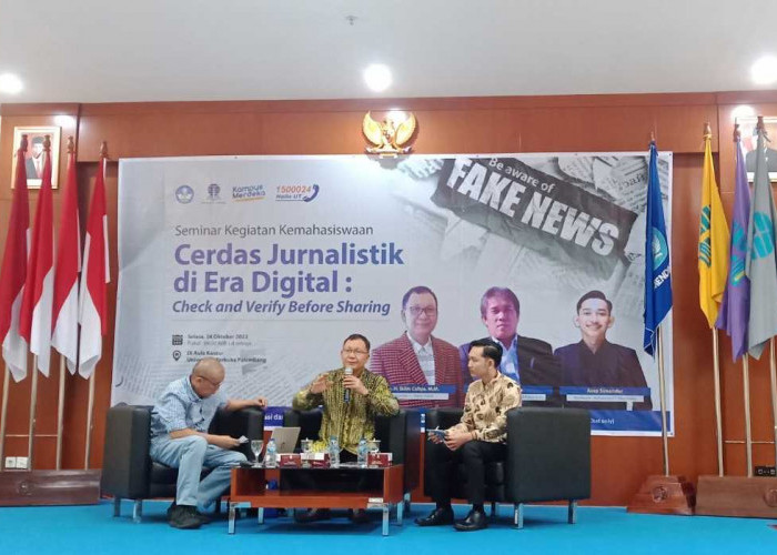 Jawab Pertanyaan Dapat Buku! UT Palembang Gelar Seminar Jurnalistik, Hadirkan Tokoh Politik dan Jurnalis Senio
