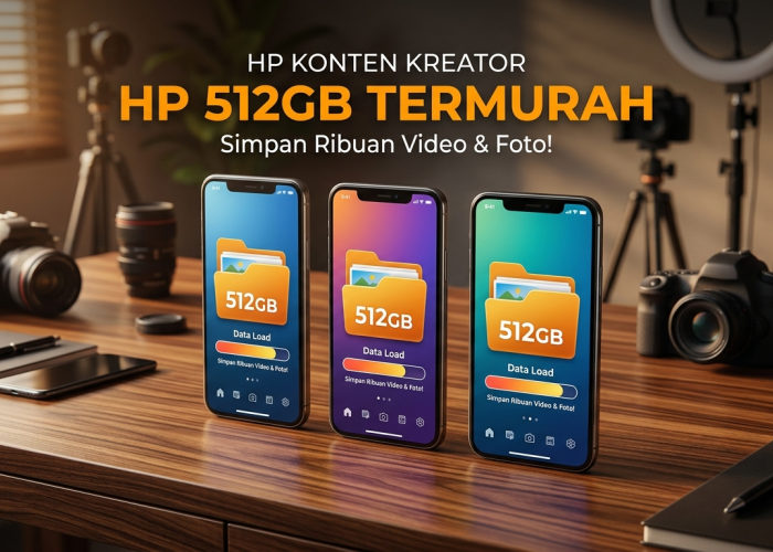 3 Rekomendasi HP Memori Jumbo 512GB Harga Terjangkau yang Cocok untuk Kreator Konten