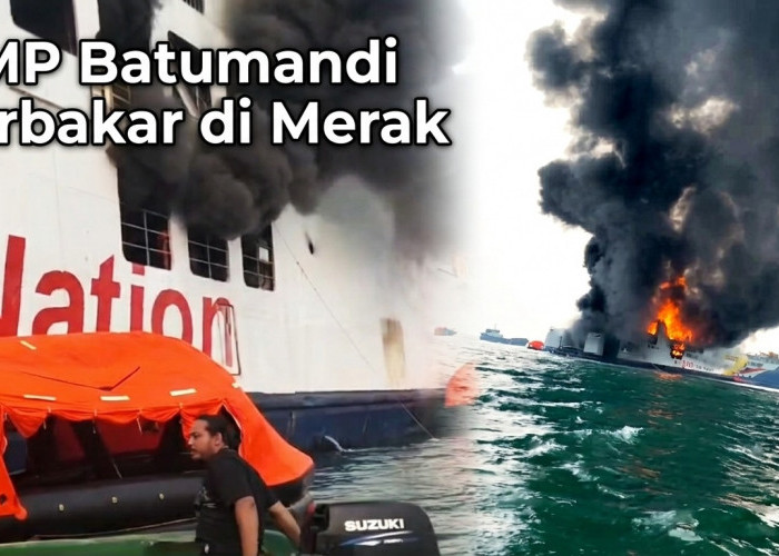 Mencekam! KMP Batumandi Terbakar di Merak, 4 ASN Ogan Ilir Selamat dari Kobaran Api